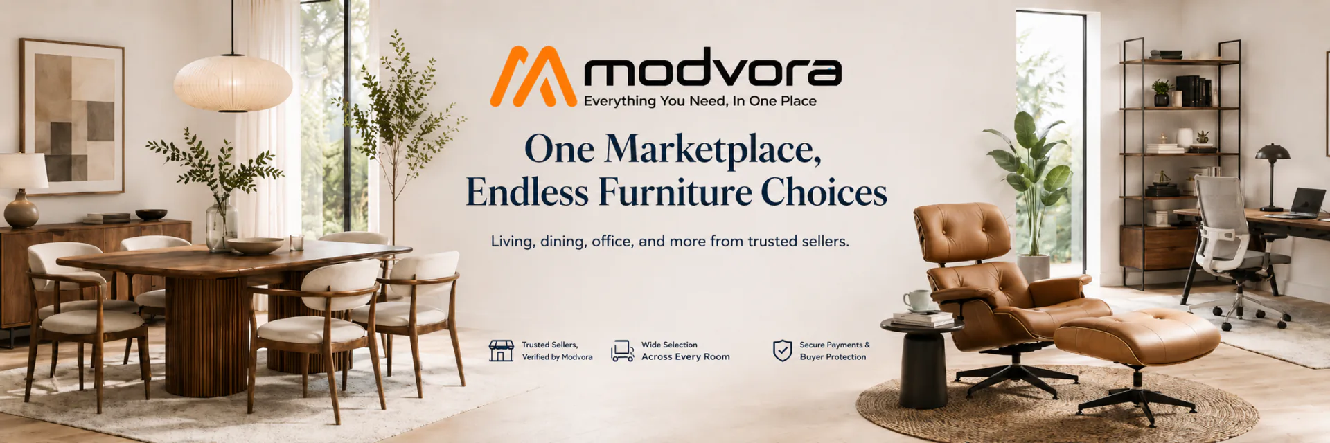 Modvora furniture marketplace hero